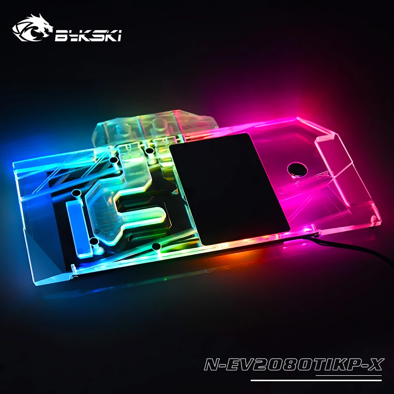 Bykski GPU водоблок для EVGA NVIDIA Geforce RTX 2080TI KINGPIN полное покрытие Видеокарта водоблок, N-EV2080TIKP-X