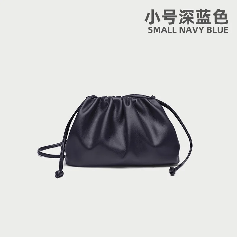 Сумка с облаками, Новая модная женская сумка с ручными ручками - Цвет: Navy blue