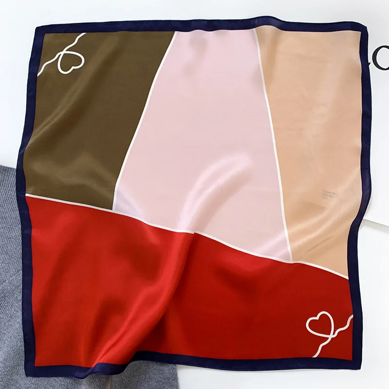 100% Silk Bandana Scarf – Luxury Square Neckerchief