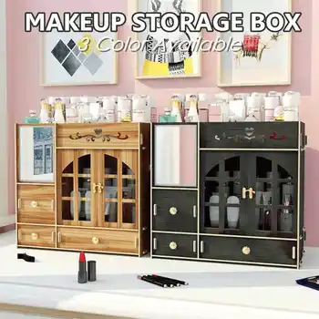 

Jewelry Nail Polish Makeup Container Desktop Sundries Storage Box Large Capacity Cosmetic Storage Box Makeup Drawer Organizer