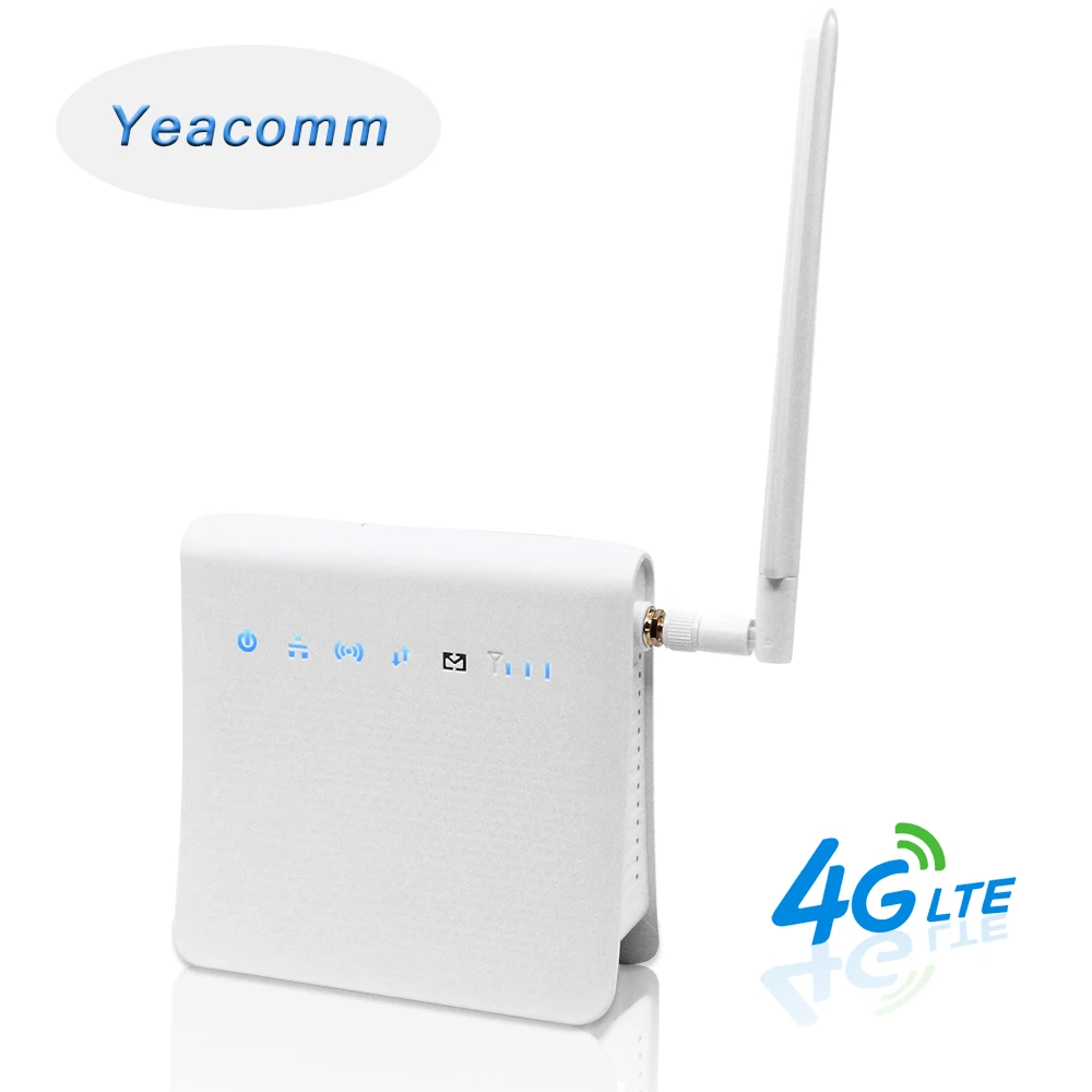 

Wi-Fi-роутер Yeacomm P25, разблокированный, 300 Мбит/с, 4G, LTE, слот для SIM-карты, внешняя антенна