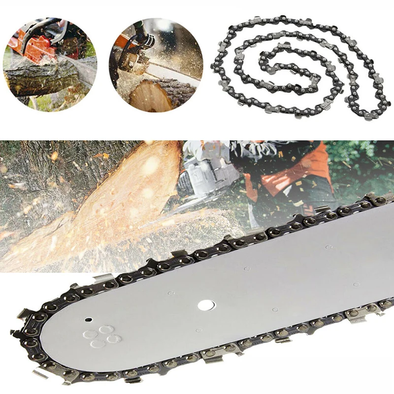 

new arrival Chainsaw Chain 14" Semi Chisel 50 Link Chainsaw Drive Chain 3/8" LP Pitch 043" Gauge For Stihl more durable