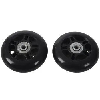 

2set 64X18mm Luggage Suitcase / Inline Outdoor Skate Replacement Wheels Black