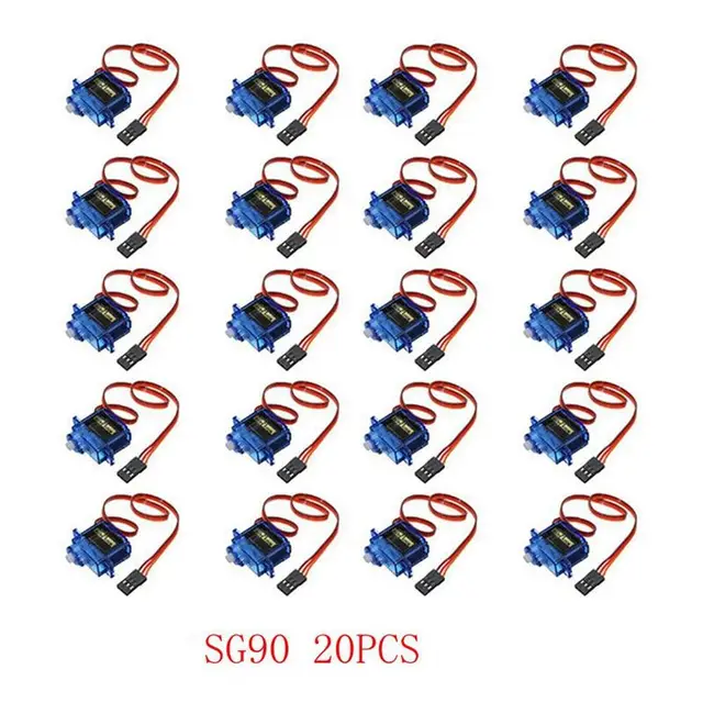 SG90 Mini Gear Micro Servo 9g 1.6KG Mini For RC RC 250 450 Airplane Helicopter Car Vehicle Boat Models Spare Parts 4/5/10/20PCS 1