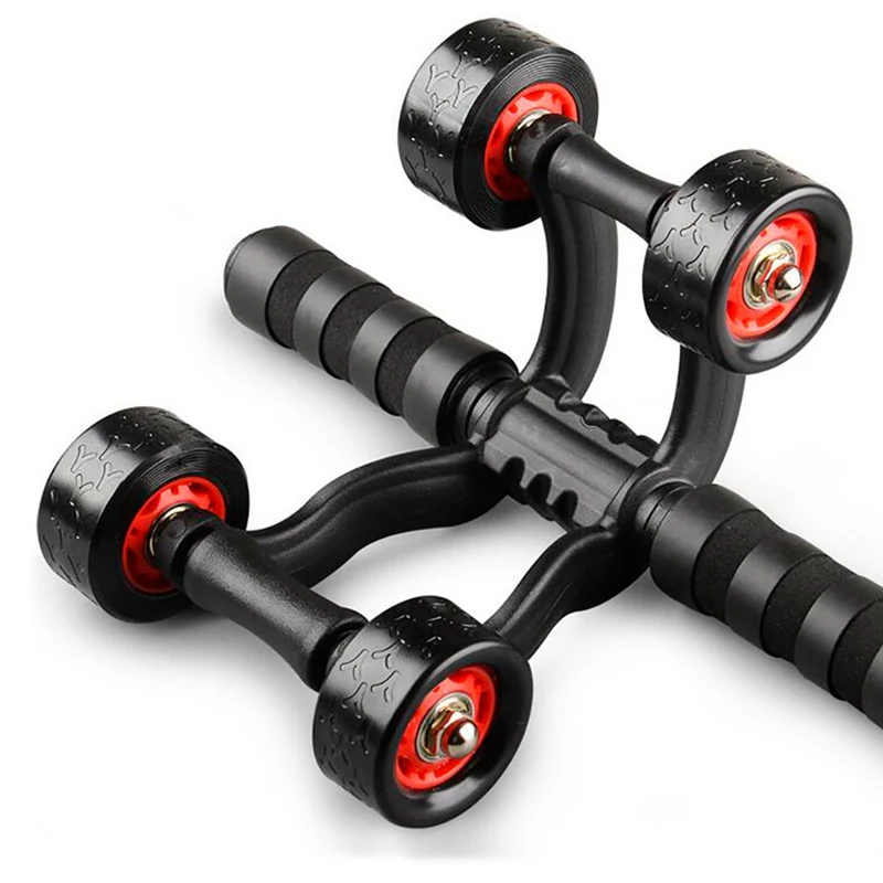 4 ролик для пресса колесо сила брюшной талии мышцы шарик для тренировок фитнес тренировочный комплект Ядро Спортивное колесо для фитнеса тренировки