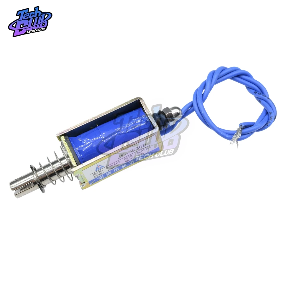 JF 0530B Электромагнит DC 6V/12V/24V 300mA 5N 10mm точный Pull Push Type Линейный электромагнитный