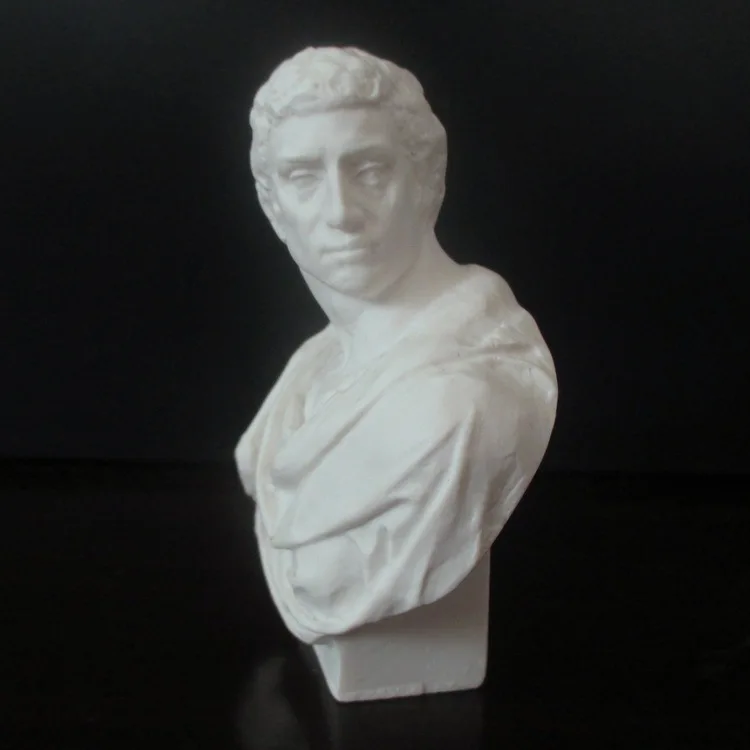 7cm High Mini Resin Plaster Figurine Brutus Retro European Style Sculpture Desktop Home Decoration | Дом и сад
