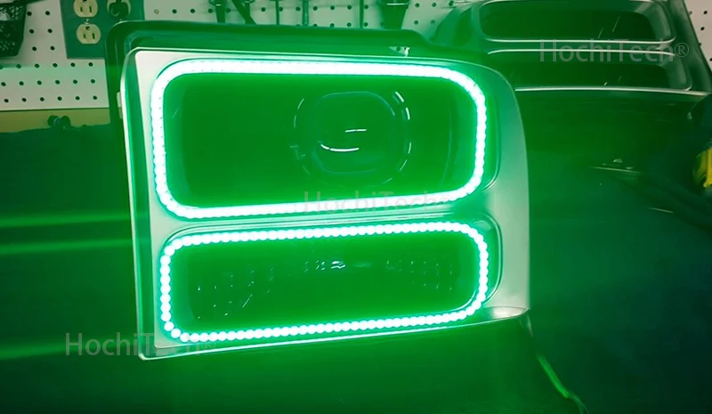 Для Ford F-250 2005 2006 2007 отличный ИК контроллер многоцветный ультра яркий RGB светодиодный ангельские глазки Halo Кольцо Комплект