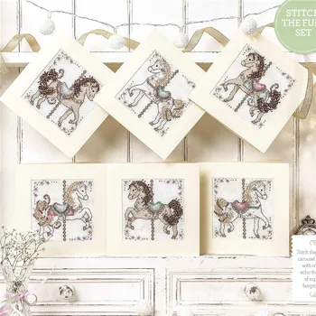 

CD434Cross Stitch Kit Package Greeting Cards Needlework Counted Cross-Stitching Kits Christmas Mother's Father's Day Birthday