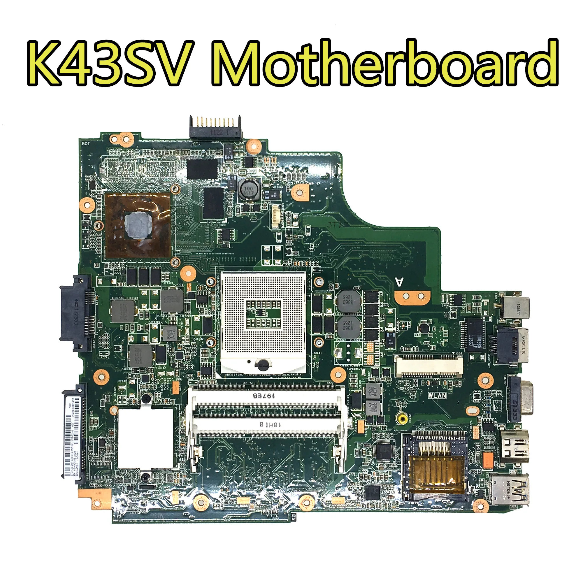Материнская плата K43SV REV: 4 1 Гб HM65 для ASUS X43S A43S K43S A83S A84S K43SJ ноутбука материнская 100%