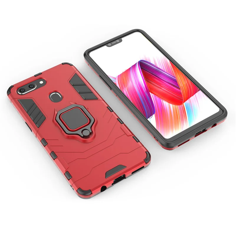 100 шт ударопрочный жесткий защитный чехол с кольцом для OPPO K1 K3 R15 R17 A9
