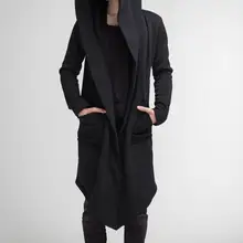 Мужской плащ, мужская куртка, весенний осенний Тренч, кардиган в стиле панк, Корейский мужской Тренч, мужское длинное пальто, верхняя одежда, Тренч