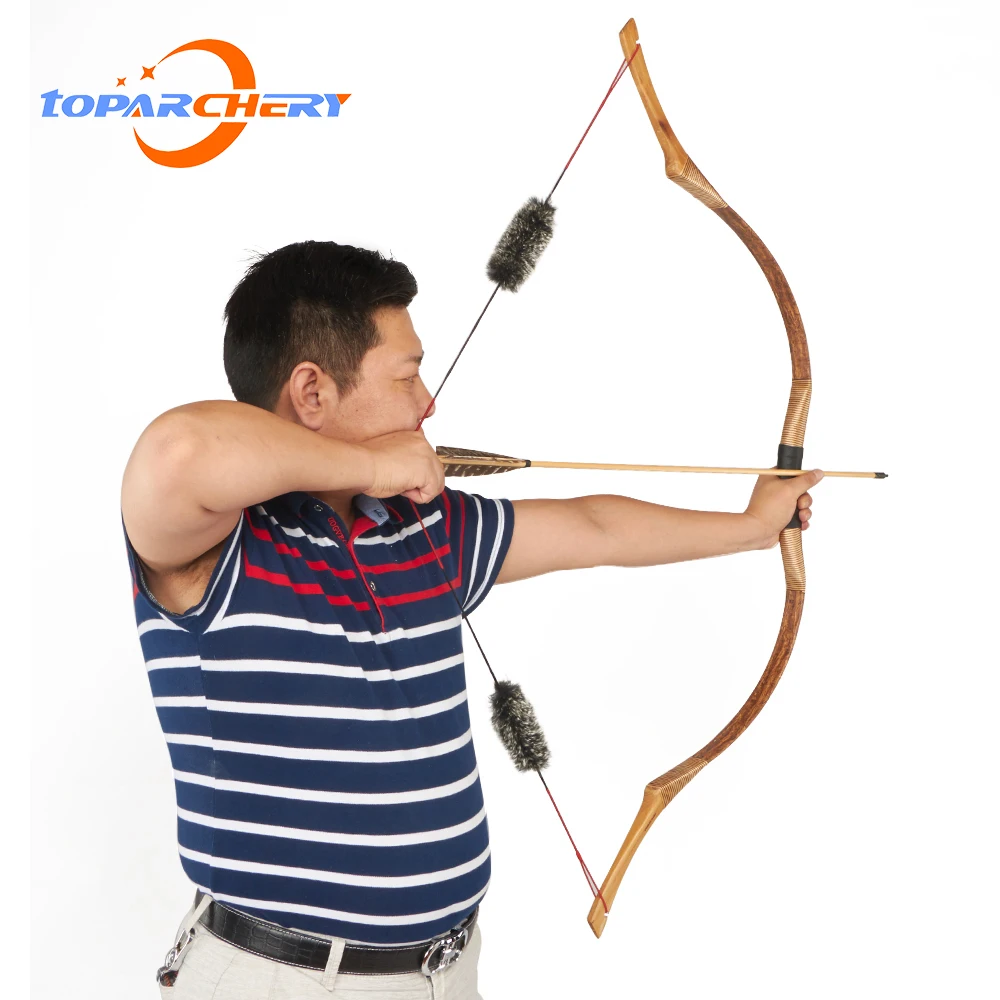 

Toparchery Traditional Hungarian Archery Recurve Bow Longbow for Adult Outdoor Sports Competition Training Game Hosebows 30-50