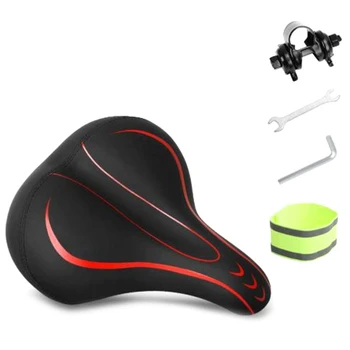 

Bicycle Seat Comfortable Bicycle Seat Memory Foam Waterproof Bicycle Saddle, Universal Replacement Indoor and Outdoor