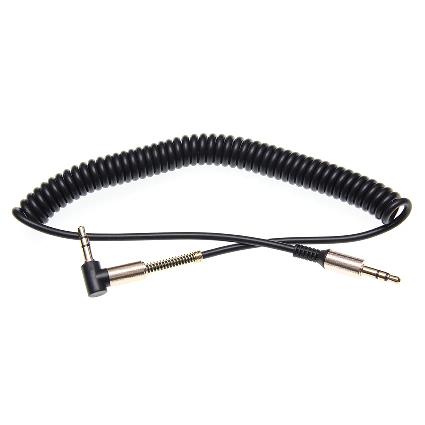 3 5 Jack AUX Audio Cable 3 5MM Male To Male Cable for Phone Car Speaker MP4 Headphone 2M Jack 3 5 Spring Audio Cables 100pcs lot