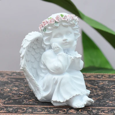 Фигурки Ангела Прайе из смолы, скульптурные фигурки, домашний декор, религиозные статуи - Цвет: 6-2-M