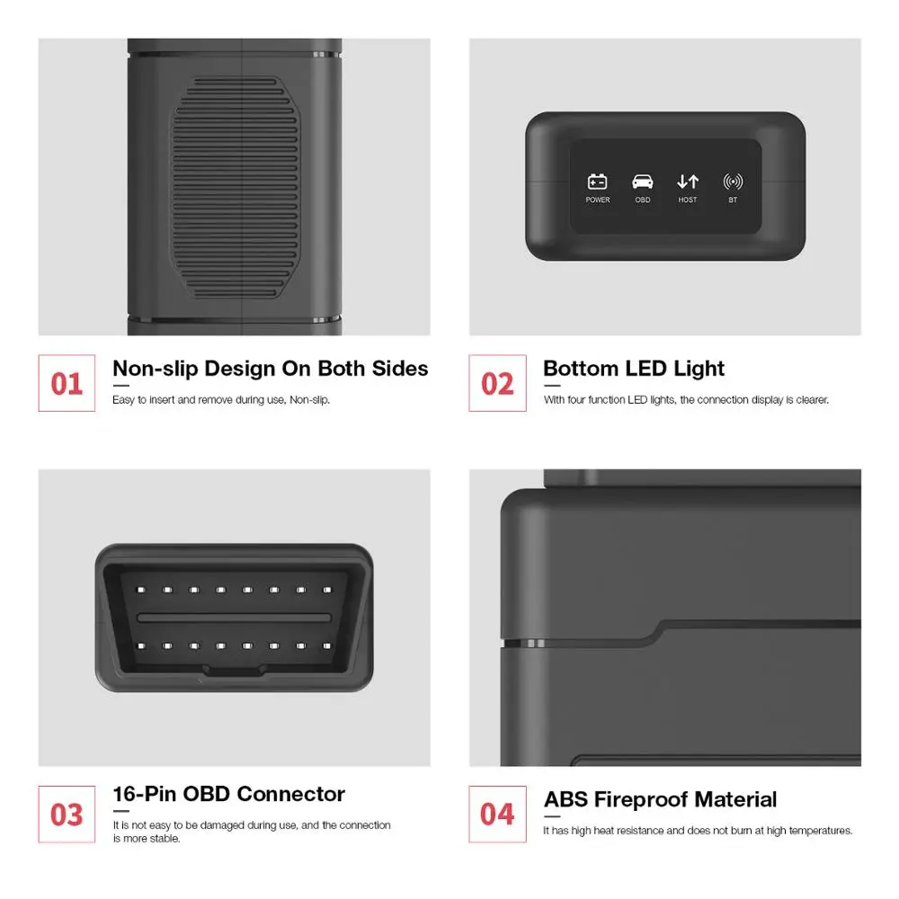 Диагностический сканер EDIAG P01 P02 P03 ELM327 Bluetooth V1.5 PIC18f25k80 чип elm 327 для OBDII OBD2