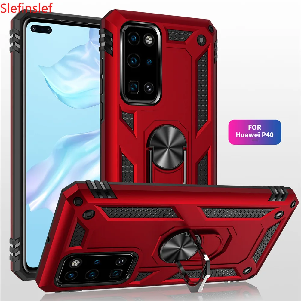 Роскошный силиконовый чехол Бампер для Huawei P40 защитный Магнитный противоударный