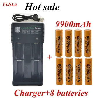 

18650 3.7V 9900 MAH Rechargeable 18650 Li Ion Battery 9900 mAh + 1 pcs 18650 Battery Charger Intelligent