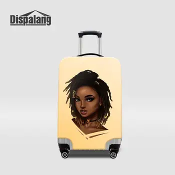 

Travel on Road Afro Girls Black Art Printing Luggage Protective Dust Cover Durable Suitcase Cover Elastic Travel Accessories