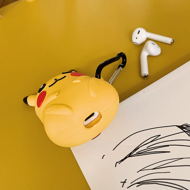 Супер милый 3d мультфильм для Apple Airpods защитный чехол Мягкий силикон для Airpods bluetooth гарнитура зарядка сумки