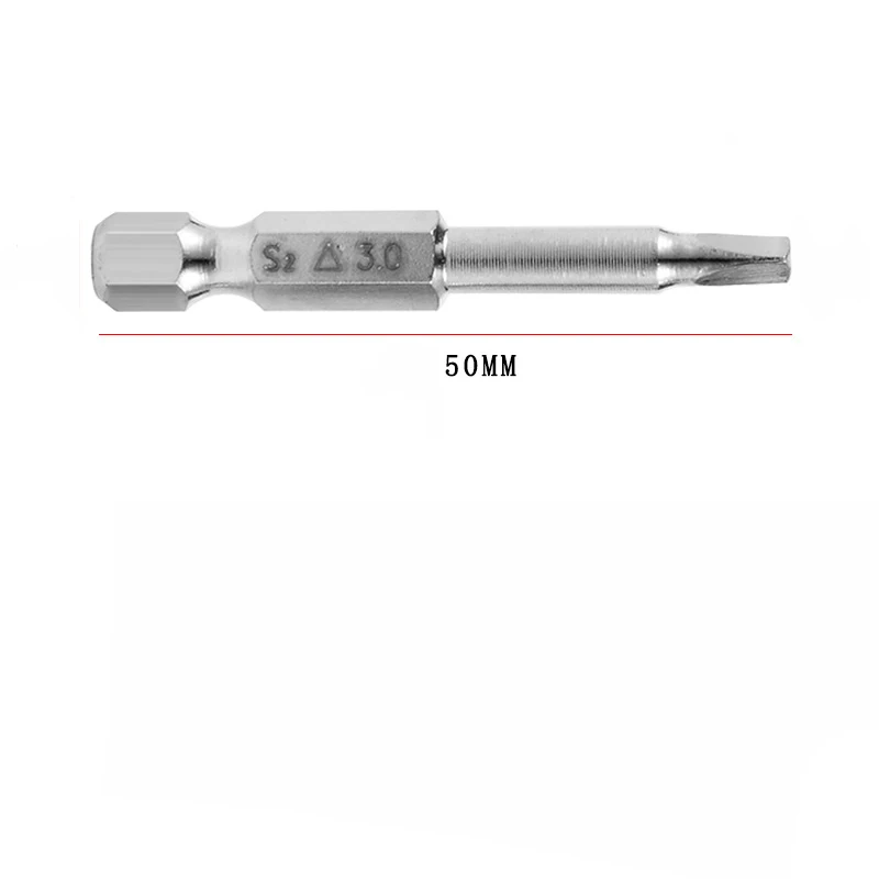 1Set S2 Material of Triangular Batch Wind Batch Head Electric Batch Head Electric Screwdriver Head Model 1.8 2 2.3 2.7 3