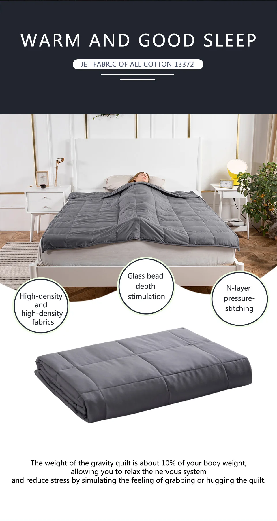 Помощь давление взвешенное одеяло для аутизм, тревожность взвешенное одеяло для взрослых гравитационное одеяло s декомпрессия сна взвешенное одеяло