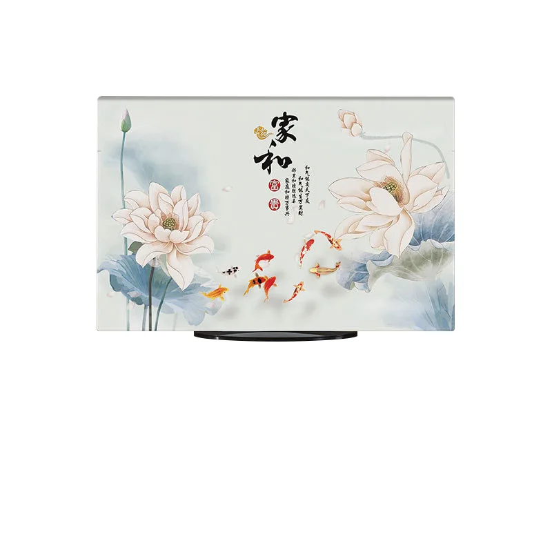 Linen Television Cover 55-Inch LCD European-Style Wall Hanging 42 Simple Modern TV Set Pastoral | Дом и сад
