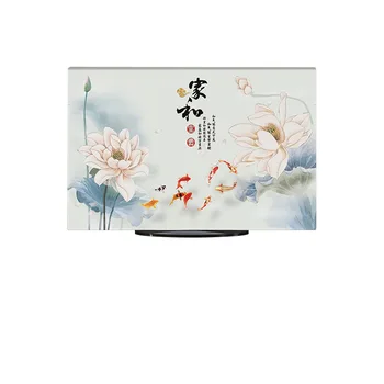 

Linen Television Cover 55-Inch LCD European-Style Wall Hanging 42 Hanging Simple Modern TV Set Pastoral