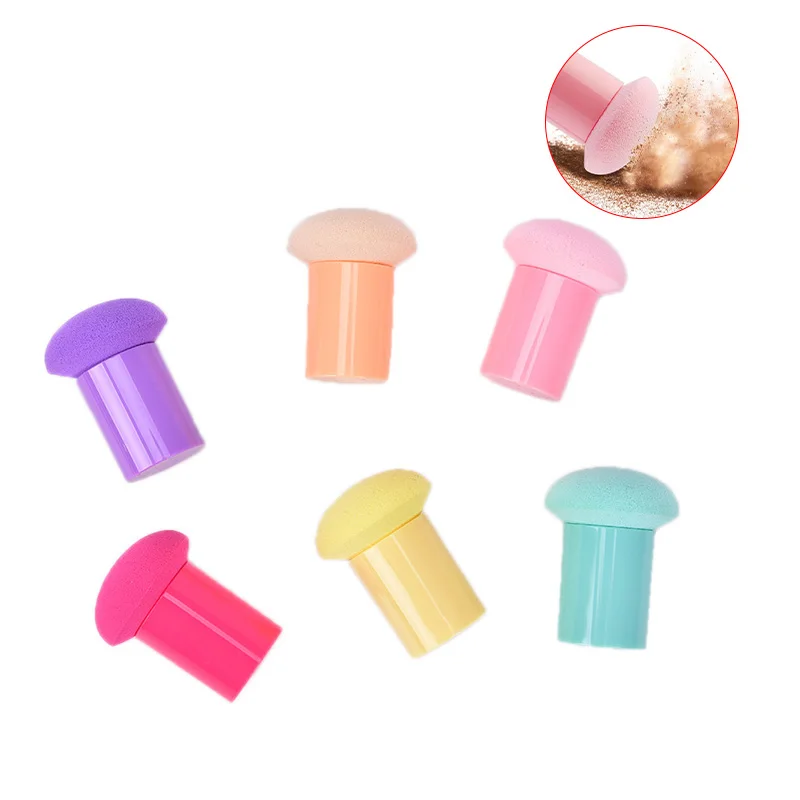 Новинка, 1 шт., мягкая губка, слоеная, цветная, круглая, косметическая пудра, слоеная палочка, розовый, красный, черный, инструменты для макияжа