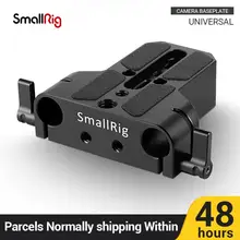 SmallRig DSLR Kamera Platte Universal Grundplatte mit Dual 15mm Rod Clamp für Sony FS7/ A7 serieso für Folgen fokus 1674