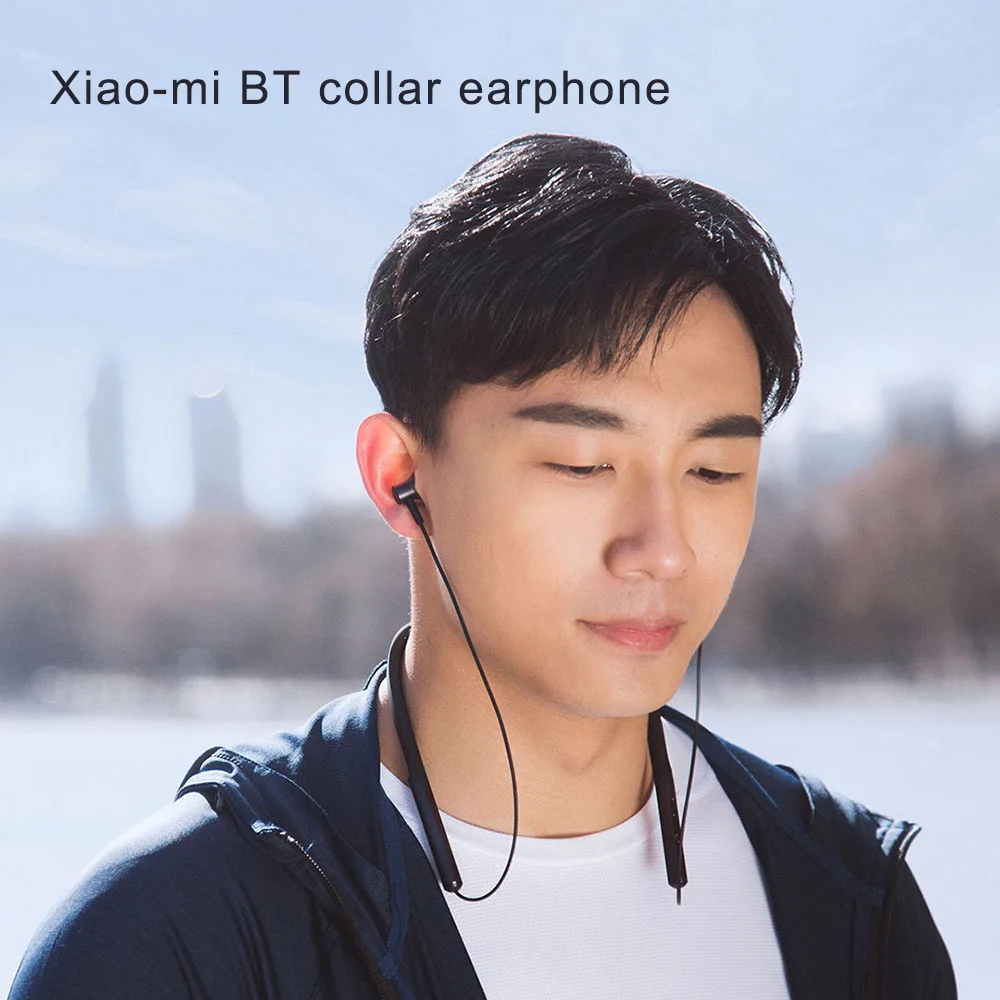 Xiaomi Bluetooth наушники Xiaomi беспроводные наушники спортивные наушники LYXQEJ01JY наушники bt портативное ожерелье наушники для телефонов