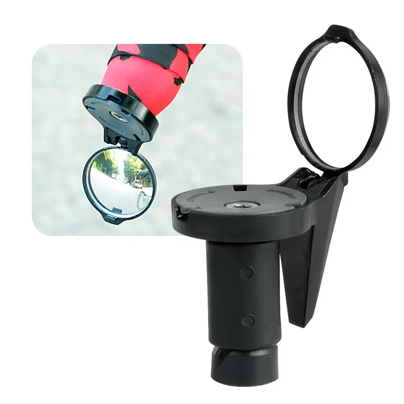 1pc Compact Convex Mirror For Bicycle Drop Bar Mount Universal Left
