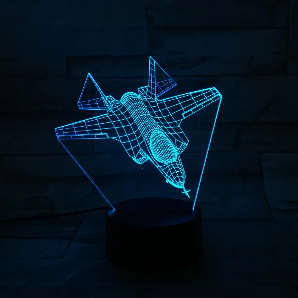 VCity серии самолетов 3D лампа USB светодиодный ночник вертолет моделирование настольная лампа светильник Воздушный самолет подарок для детей мальчиков домашний декор