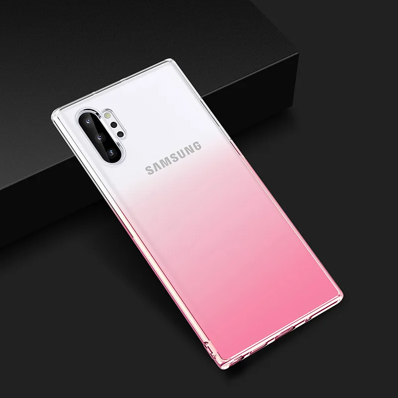 100 шт. Градиент красочный мягкий чехол из tpu для samsung S10 E 5G S9 S8 Plus Note 10 10+ 9 8 J4 J2 A2 Core ультратонкая Защитная крышка