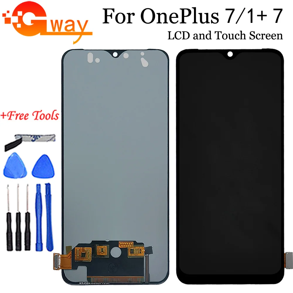 

AAA LCD For OnePlus 7 LCD GM1900 GM1901 Display Touch Screen Digitizer Glass Assembly For One Plus 7 1+ 7 LCD Phone Spair Parts