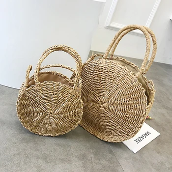 

Fashion Women Shell Envelope National Bag Ladies SAC Shoulder Bolsa Rattan Bag Handmade Woven Beach Cross Body Bag Dropshipping