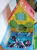 Portable Play Kids Tent with LED light Children Indoor Outdoor Ocean Ball pool game tent Castle Room House toy 4
