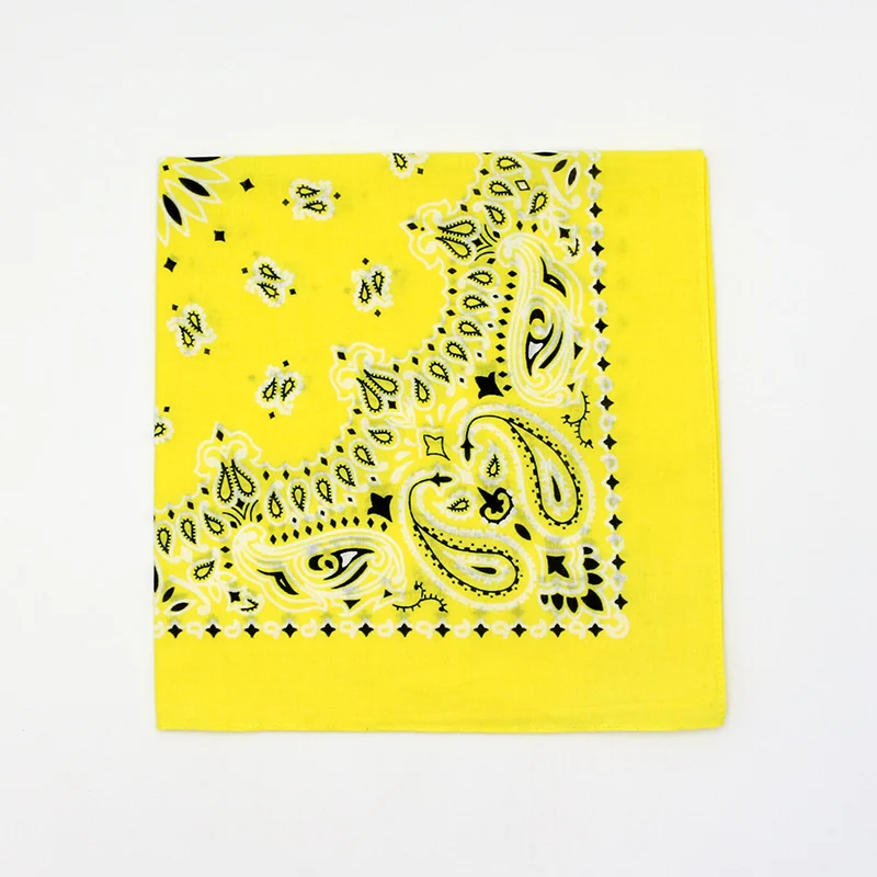 Cotton Bandana Bright Spring Summer Color Paisley Headscarves Cotton Bandana For Women Girl Heawear