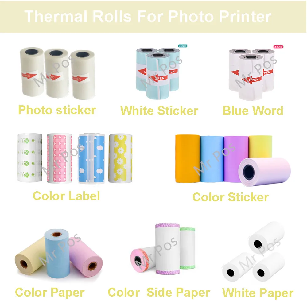 Brussel 1 Roll 57x30mm Self-Adhesive Thermal Labels Sticker Photo Printing Paper Thermal Receipt Printer Paper for Smart Photo Printer Random Brussel 1 Roll 57x30mm Self-Adhesive Thermal Labels Sticker Photo Printing Paper Thermal Receipt Printer Paper for Smart Photo Printer Random