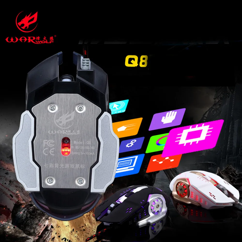 OMESHIN профессиональная Проводная игровая мышь 6 клавиш 3200 dpi USB компьютерная мышь Программирование макросъемки игровая мышь mose для PC9