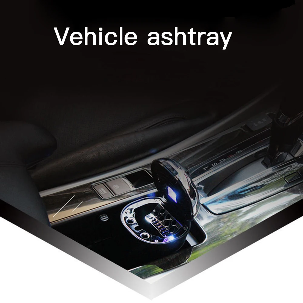 Автомобильная пепельница Бездымная автомобильный для сигарет Пепельница с синий светодиодный свет для автомобиля держатель стакана светодиодный сигаретного дыма Автомобильная Пепельница 5