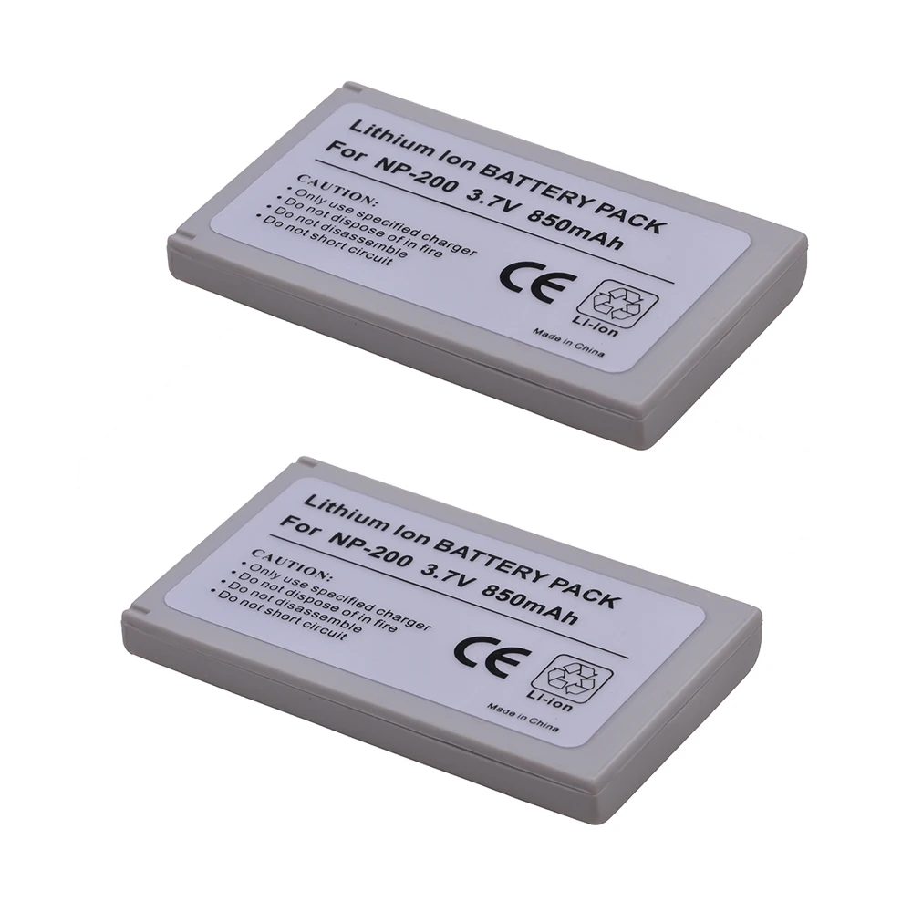 2pcs NP-200 NP200 Battery for Konica Minolta Dimage X Dimage Xg Dimage X6 Dimage Xi Dimage Xt Dimage Xt Biz Cameras