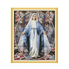 Девы Марии(6) Набор для вышивания крестиком религия люди 14ct 11ct 9ct печать хлопковая нить вышивка DIY Рукоделие Декор