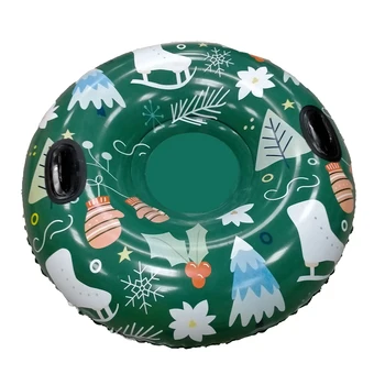 

Ski Lap Skiing Circle Thickened Inflatable Green Light PVC Practical Creative Skiing Ring Skiing Tool for Snowfield Outdoor
