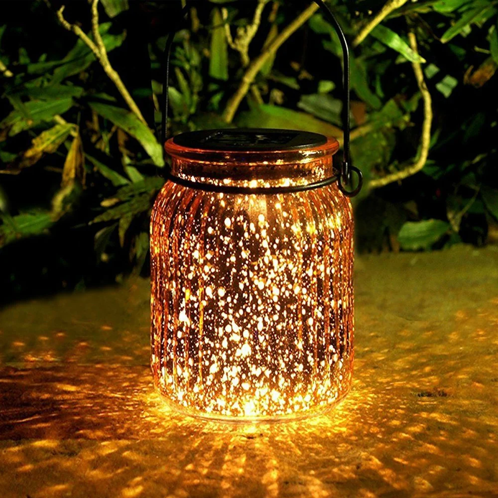 Junejour на солнечных батареях Mason Jar крышка светильник светодиодный Сказочный светильник струнный светильник s садовый декор