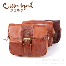 Слой воловья Натуральная кожа Мужская одежда ремень одно плечо сумка