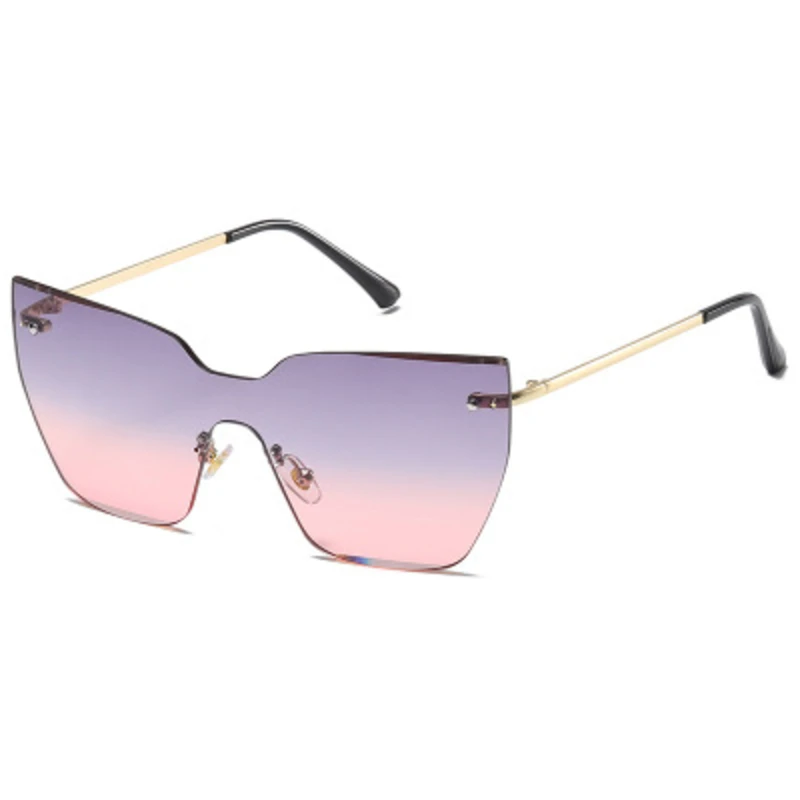 Женские солнцезащитные очки кошачий глаз 2020 роскошный бренд Ретро металлическая