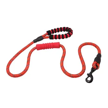 

Pet Dog Leash with Comfortable Handle Reflective Threads Leashes Safety Night Walking for Medium and Large Dogs Pack of 1