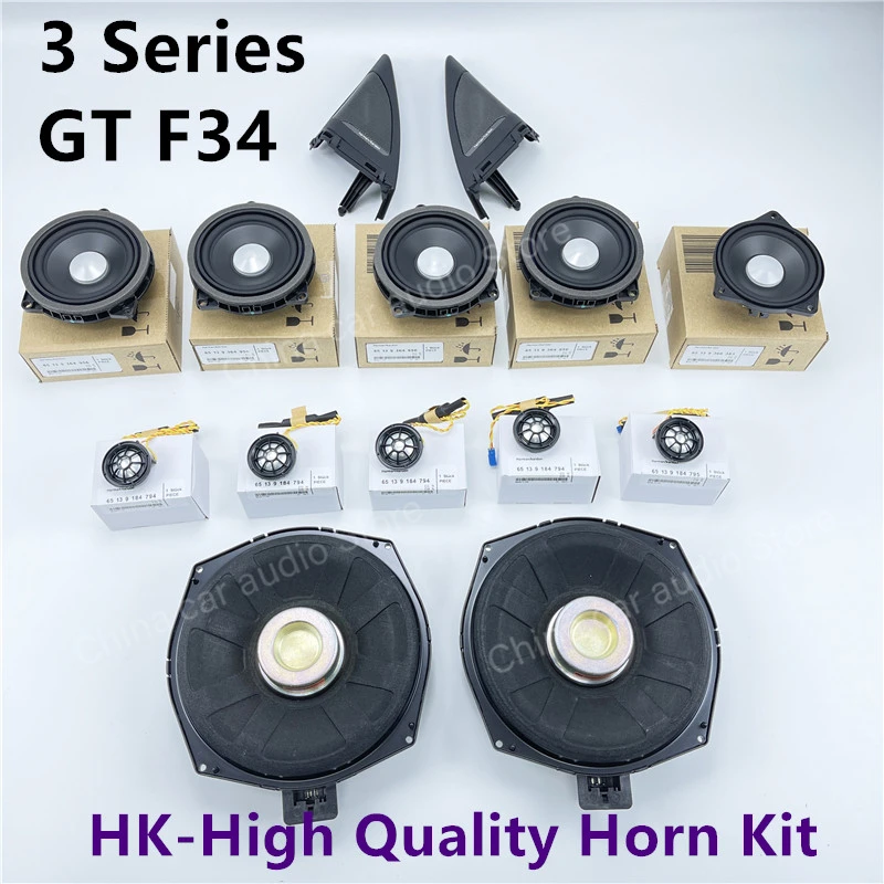 Car For BMW F34 3GT 3 Series Front Door Tweeter Cover Speaker Loudspeaker Modification Sticker Decoration Original Upgrade